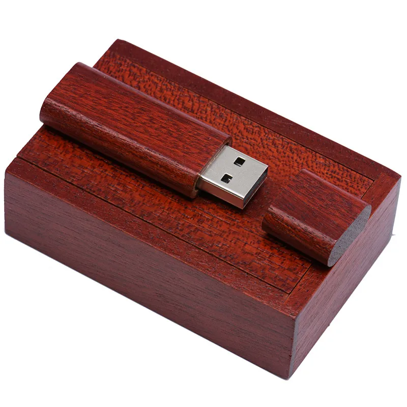 Red wood JASTER деревянный USB+ коробка USB флеш-накопитель ручка драйвер Флешка 4 ГБ 8 ГБ 16 ГБ 32 ГБ карта памяти USB creativo персональный логотип - Цвет: Red wood