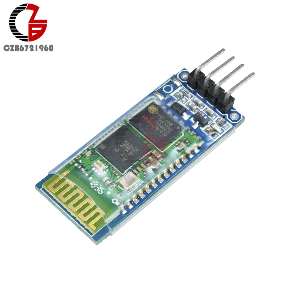 4-контактный беспроводной Bluetooth RF модуль приемопередатчика HC-06 RS232 с задней