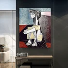 Картина на холсте с изображением Пабло Пикассо жакелин с перекрестными руками, домашний декор для гостиной, современные украшение на стену, живопись маслом постеры
