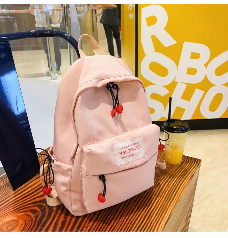 Рюкзак в консервативном стиле, нейлон, черный,, женский рюкзак, для студентов, школьная сумка для девочек, большой, Повседневный, Молодежный, водонепроницаемый, рюкзак, Новинка
