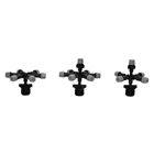 Серый распылитель с несколькими насадками, распылитель воды для орошения теплицы с наружной резьбой 12 дюйма, промышленное охлаждение 1 шт.