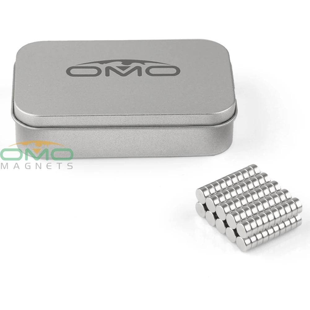 OMO Magnetics 100 шт. N35 диаметр 7 мм x 3 толстый диск редкоземельные неодимовые магниты