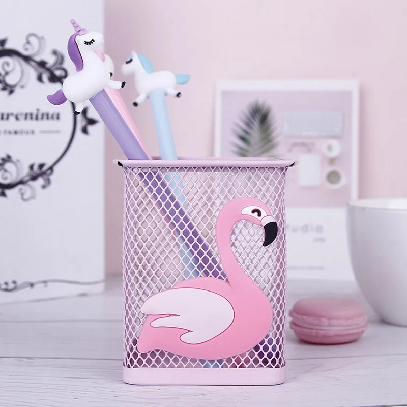 Kawaii розовый единорог С КАКТУСОМ и фламинго 1 шт. для офиса доманий ящик хранения