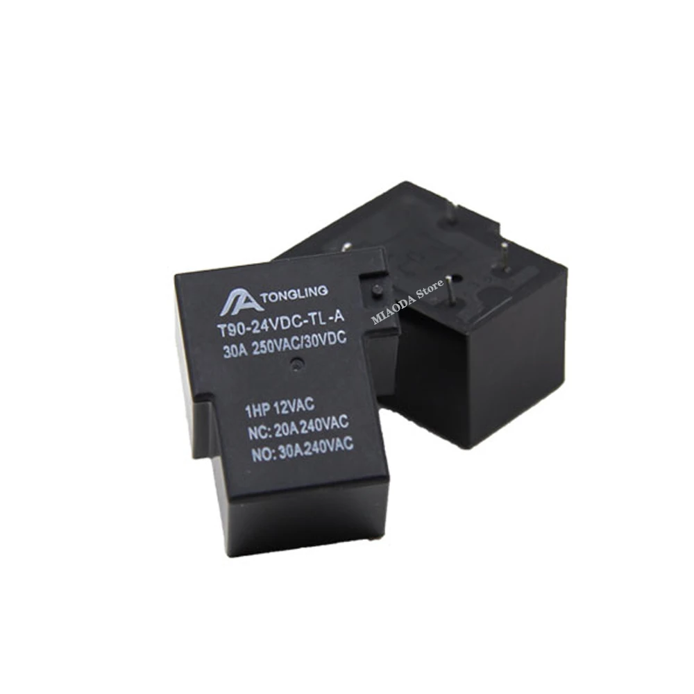 T90 30A 250VAC 4Pin 12В 5В высокой мощности PCB небольшое электромагнитное реле JQX 15F rf