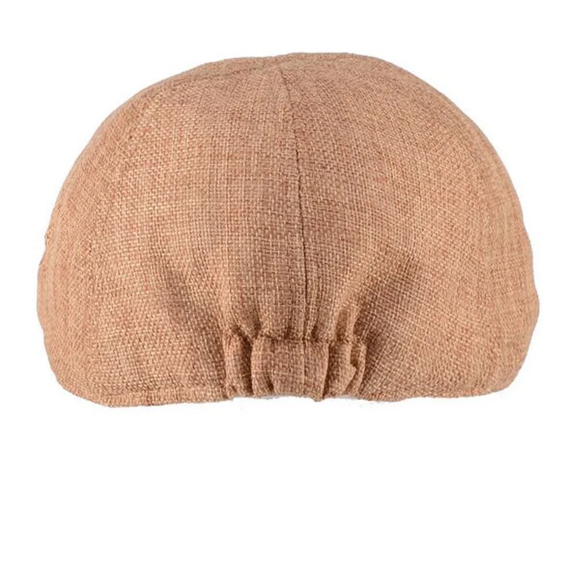 Мужская и женская модная кепка льняная однотонная Кепка Gorras Planas Boina на плоской