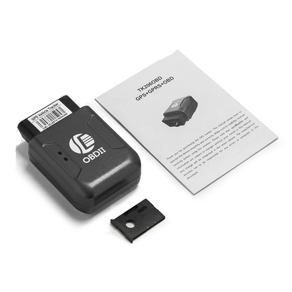 Новый TK206 OBD2 GPS GPRS трекер в реальном времени автомобильная система слежения с Geofence