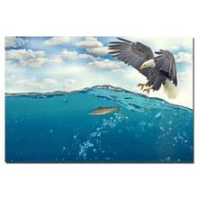 Орел Охота Рыба настенные художественные плакаты картины печать