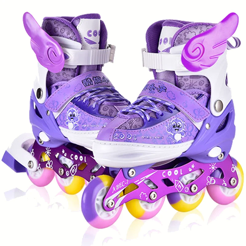 Оригинальные коньки детские флэш-коньки роликовые регулируемые мужские и