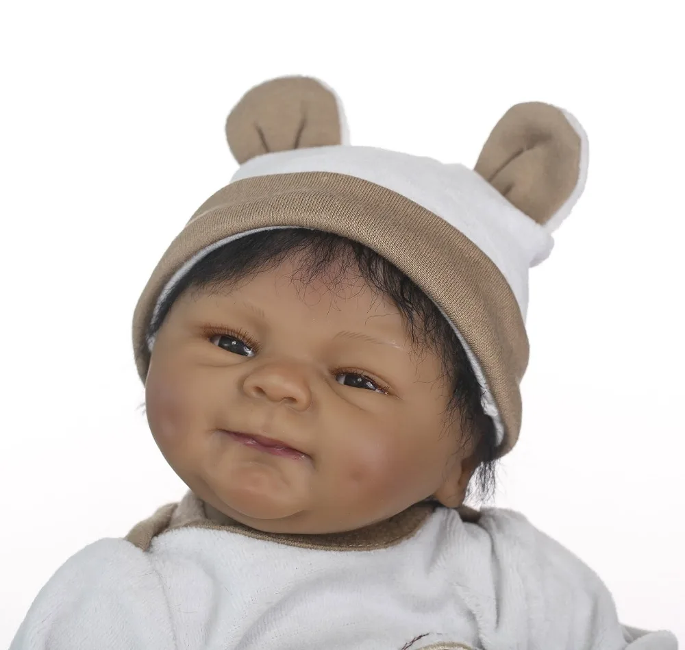 NPK 18 дюймов индийский Стиль винилсиликоновых Reborn Baby Doll Рождественский подарок Bebe