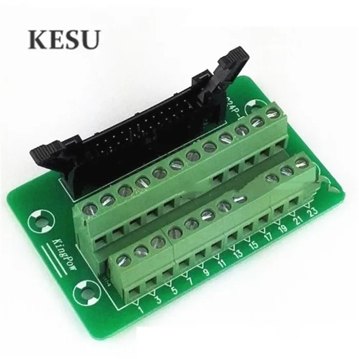 IDC24Pin 2 45 мм IDC-24 штыревой разъем к 24-контактному клеммному блоку Breakout плата адаптер