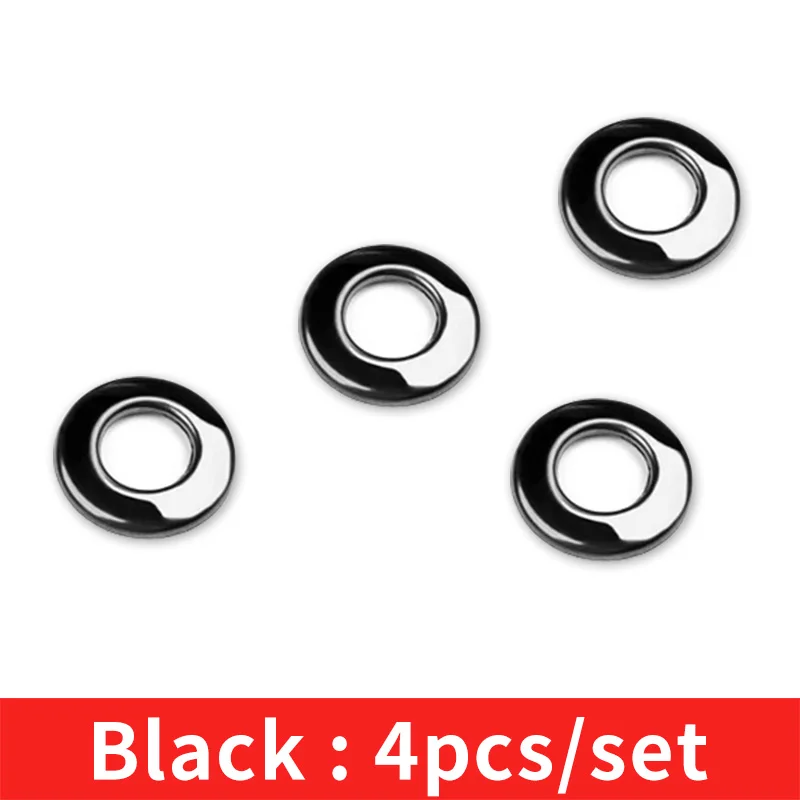 For mercedes cla w117/mercedes cla amg /mercedes gla/x156 amg cla 200 mercedes gla 200 accessories mercedes benz cla 250 - Color Name: black ring 4pcs