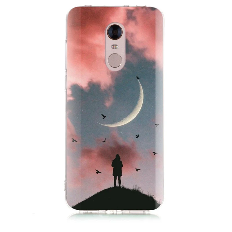 For Xiaomi Redmi 4X Note 3 Mi A1 4 Pro 4A 5 6 6pro 5A 6A TPU Soft Sky Landscape Painted Case D011 |