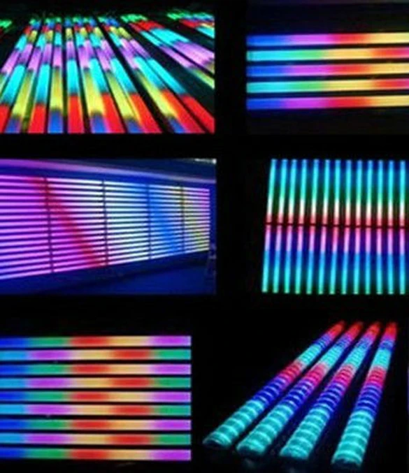 50 шт./лот светодиодная цифровая трубка RGB Светодиодная 6 пикселей 12 Вт для поручня