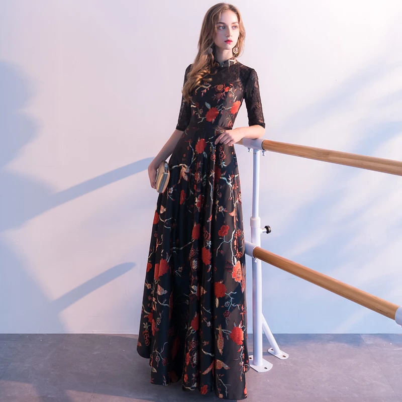 Robe de soiree Новые Вечерние платья трапециевидной формы с высокой вышивкой и