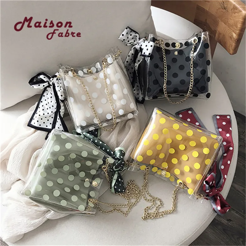 Женские сумки через плечо с цепочкой и шелковым шарфом для женщин из кожи