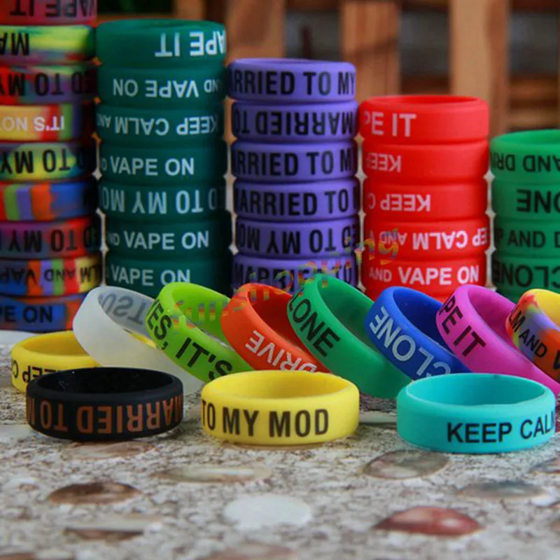 10 шт./лот многоцветное нескользящее Силиконовое кольцо на палец Защитное