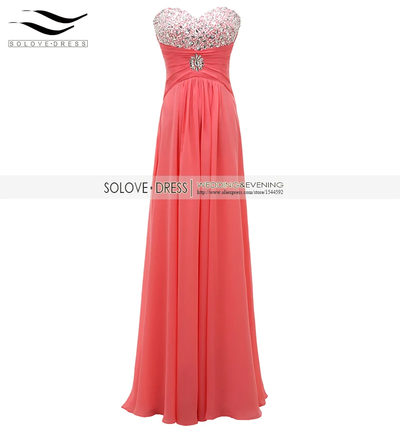 Женское длинное вечернее платье расшитая бисером кораллового цвета а силуэт