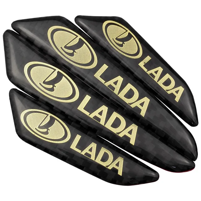 C Эмблема против столкновений для Lada Kalina 1117 Kalina 1118 Priora 2 NIVA Safari Granta Largus Samara Vesta автомобильный бампер полосы наклейки - Название цвета: C