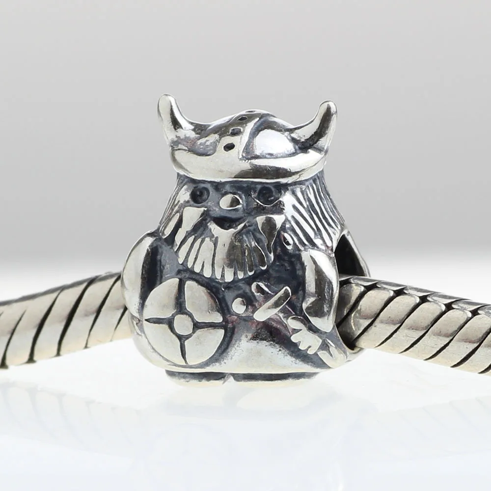 Подлинное 925 пробы серебряный шарм скандинавский Викинг для европейских