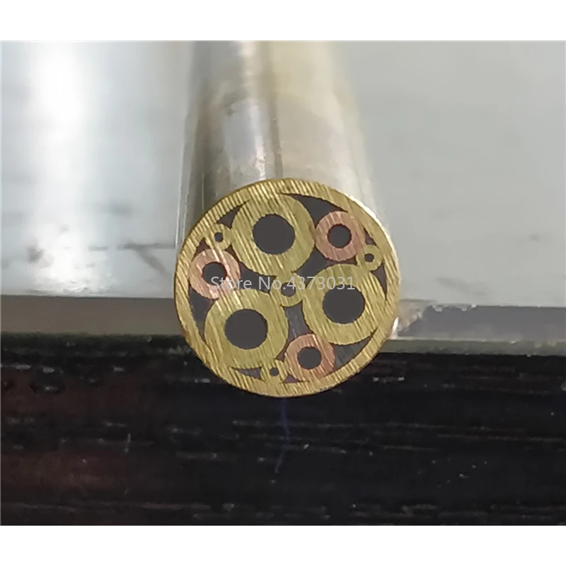 8 мм мозаика булавка заклепки для винта ручки ножа латунная металлическая трубка