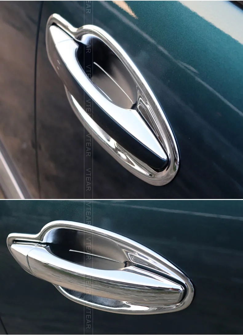 Vtear для peugeot 3008 3008GT 5008 аксессуары для автомобильных дверных ручек и Дверных чаш накладка ABS Хром Внешний