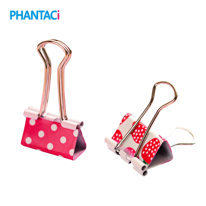 

24 pcs/lot Kawaii Flower Fruit Metal Clips Cute Colorful Paper Photo Holder Office Accessories Clip Binder Paperclip Clamps