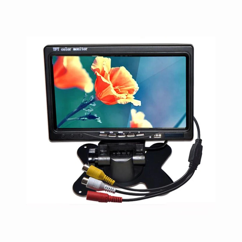 XYCING 7 дюймов TFT lcd цветной 800*480 автомобильный монитор для камеры наблюдения Автомобильная камера заднего вида-2 AV вход автомобильный монитор заднего вида
