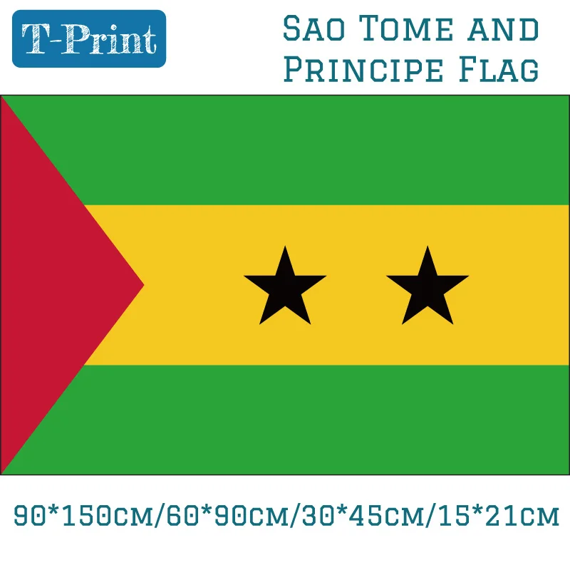 90*150 см 60*90 см 15*21 см 3x5 футов подвесной флаг в Сан-Томе и Германии