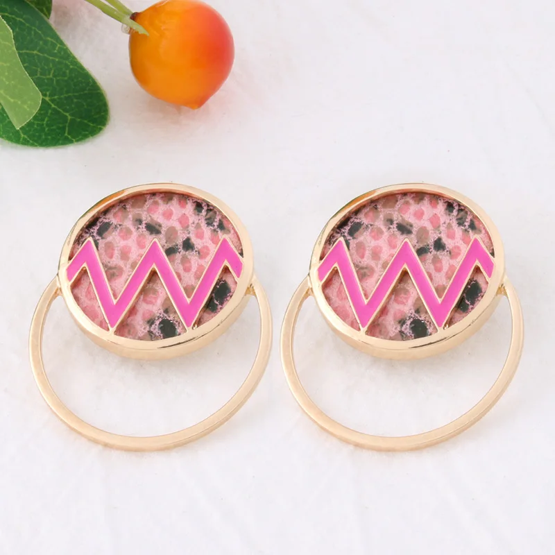 Новые серьги NeeFu WoFu из кожи с эффектом вспышки Винтажные капающие масляные