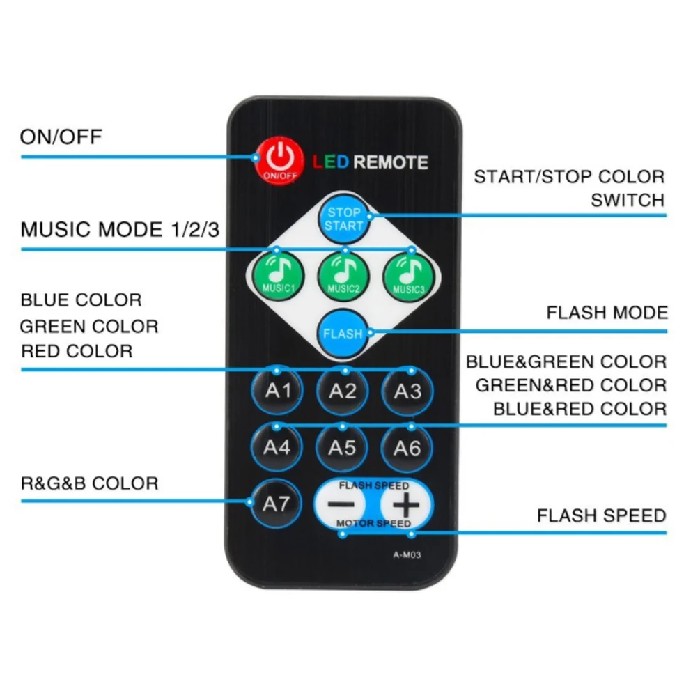 Светодиодный диско шар LEDGLE освещение для вечеринок с активацией переносной