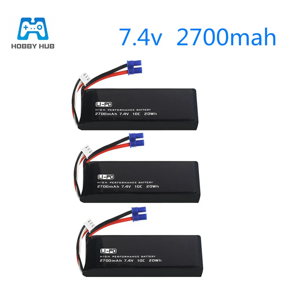 Аккумулятор для квадрокоптера Hubsan H501S H501C H501W X4 7 4 В 2700 мАч|Детали и аксессуары| |