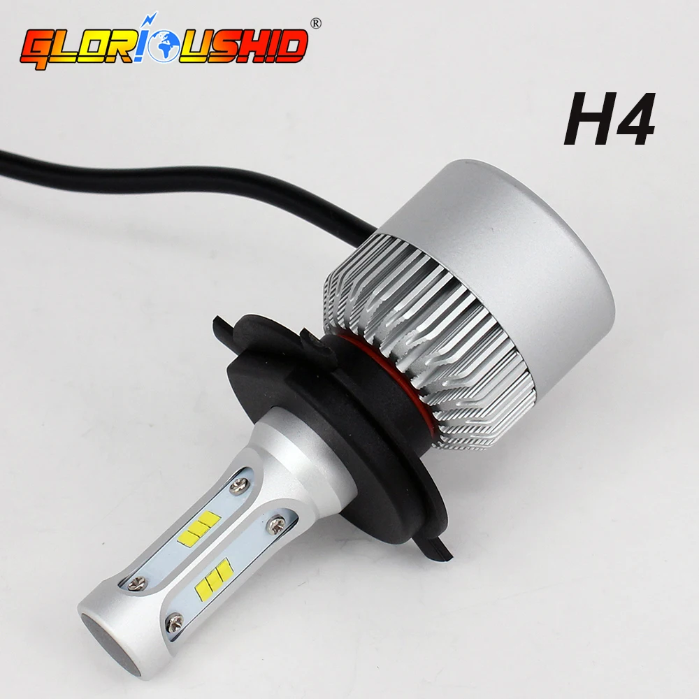 H4 светодиодный лампы для автомобильных фар 72 Вт 8000LM H1 H3 H11 H8 H9 H7 9005 9006 6500K CSP чипы
