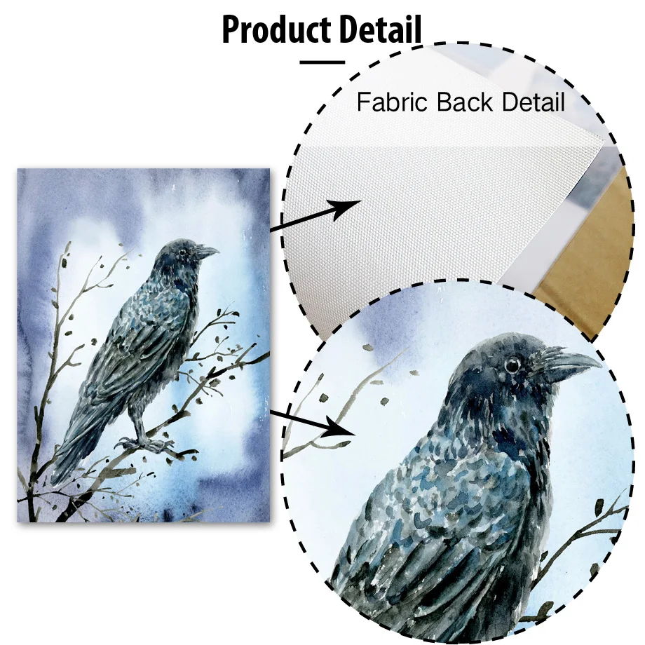 Готические плакаты и принты ведьмы Кроу леса скандинавские настенные