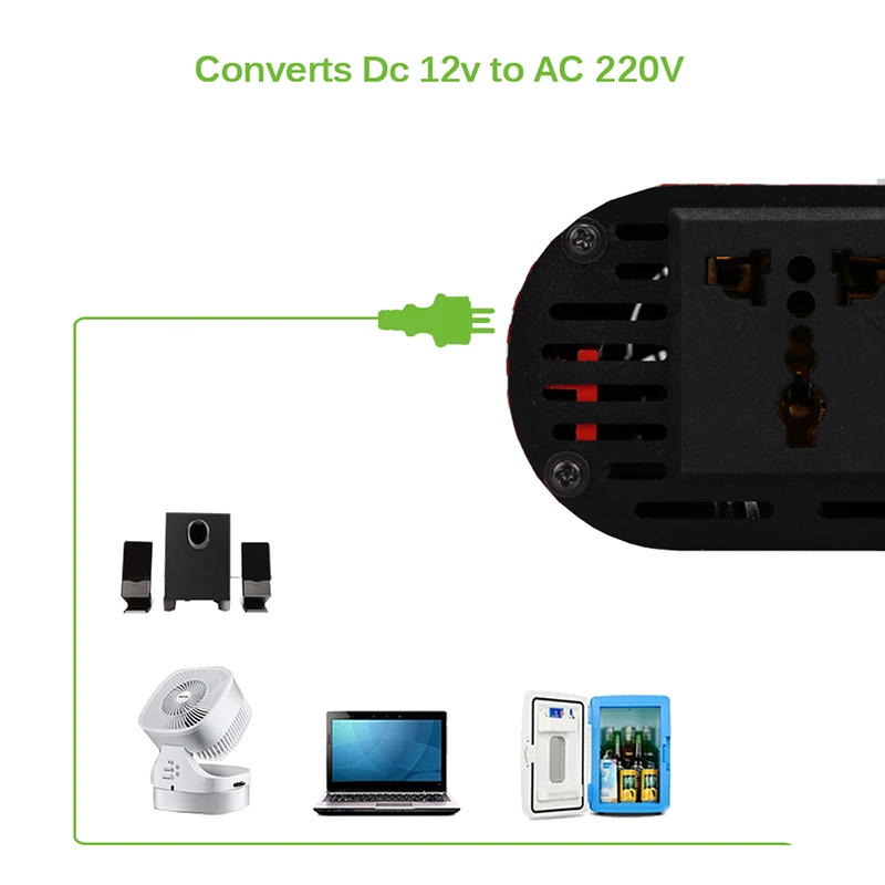 300 Вт автомобильный инвертор с usb зарядными портами DC 12 В к AC 220 В Инвертор автомобильный адаптер питания конвертер Авто адаптер 12 В