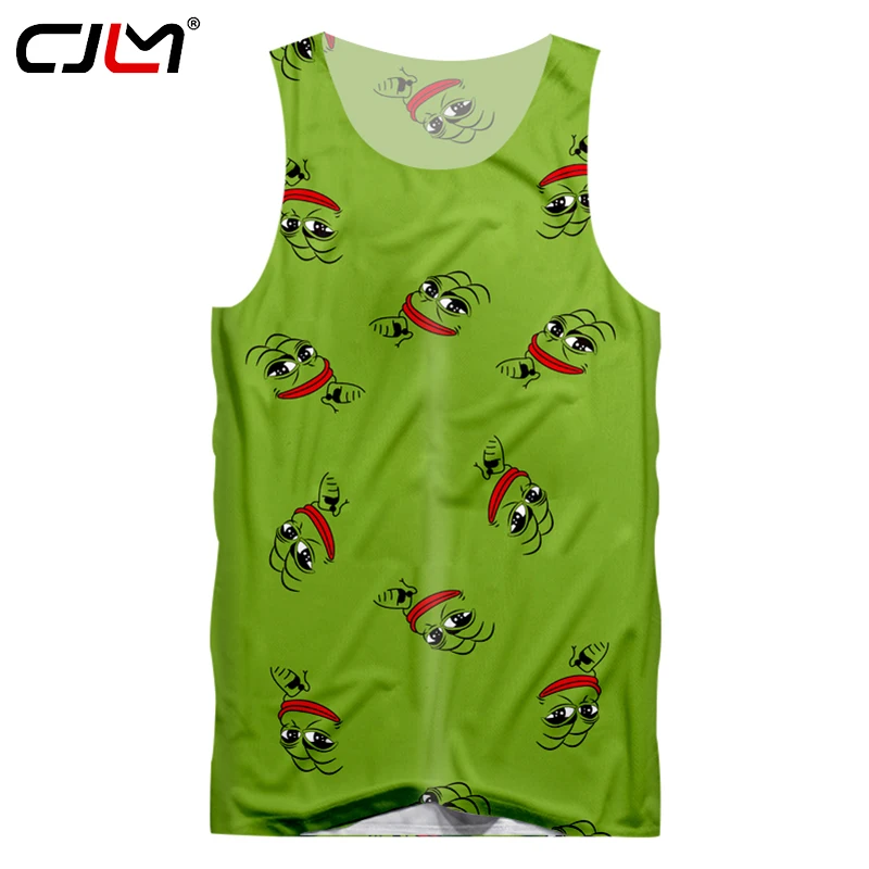 

CJLM 2018 Новинка Мужская 3d-модель в стиле Харадзюку, мужская тренировочная Свободная безрукавка в стиле хип-хоп, летняя крутая безрукавка, Прям...