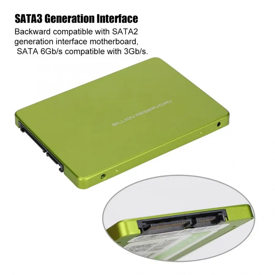Высокая скорость 2,5 ''SATA3 6 Гбит/с SSD твердотельный накопитель для настольного ноутбука универсальный с 7 мм ультра-тонкий дизайн без шума