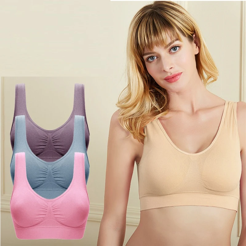 3 шт./компл. бесшовный спортивный бюстгальтер для фитнеса йога борцовка Топ