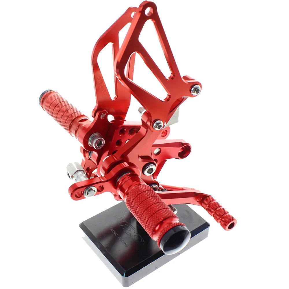 CNC Алюминиевые Регулируемые Задние подножки для Suzuki SV650 SV650S SV1000 SV1000S 2008 2009 2010 2011 2012