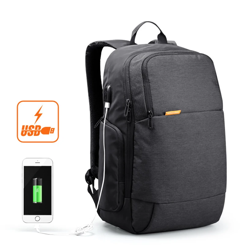 Kingsons 15.6 Inch Laptop Men Backpack Business Travel Unisex Knapsack Anti Theft With Usb Charger Waterproof Women Military Bag|men backpack|men