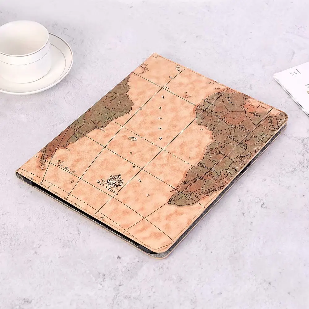 W06 Чехол для Apple iPad Pro 12,9 планшет модный ретро 3 узора чехол искусственная кожа и пластик откидная задняя крышка-подставка Funda+ ручка - Цвет: W06