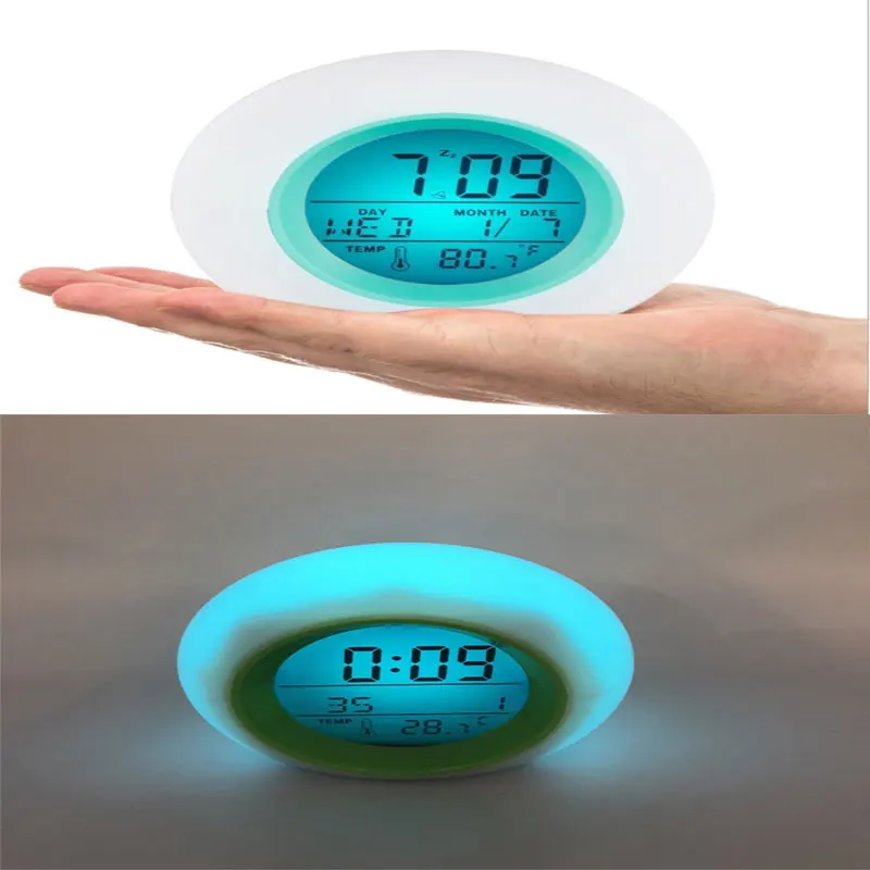 7 красочных круглых детских будильников с подсветкой и календарем | Дом сад