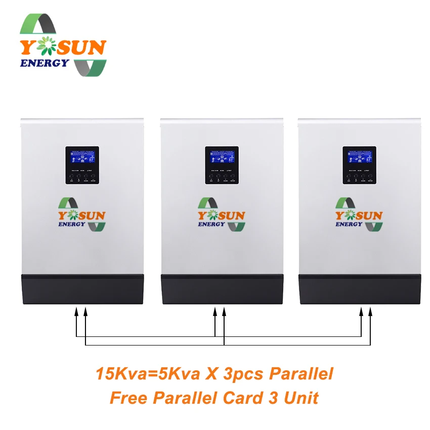 4000W 16000W PWM регулятором солнечного инвертора 5Kva~ 20Kva Инвертор 48В 230Vac чистая Синусоидальная волна инвертирующий усилитель 50A решеточный инвертор 60A Батарея Зарядное устройство