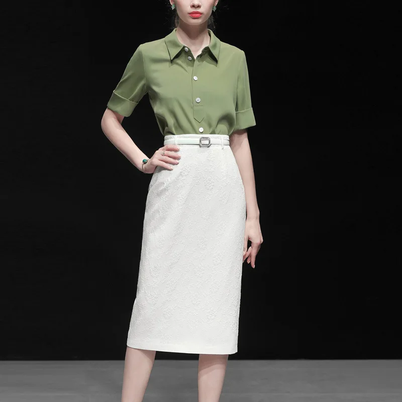 Профессиональный костюм Новинка лета 2019 женский модный темпераментный из двух