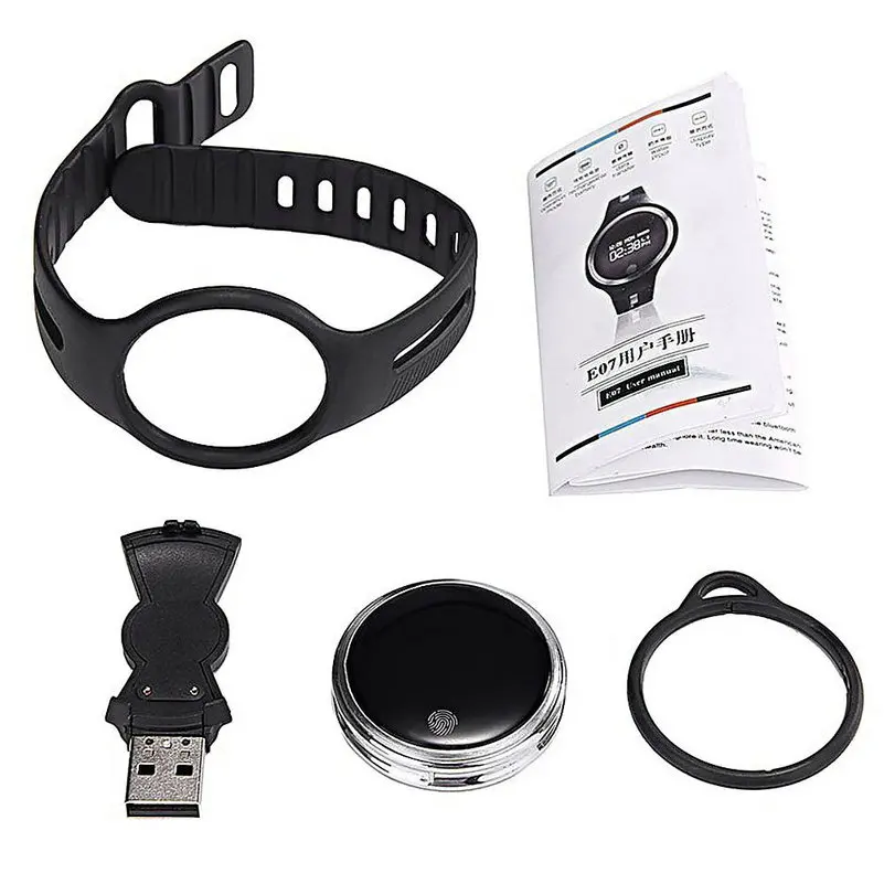 100 шт. E07 Smartband здоровье фитнес трекер Спортивный Браслет Водонепроницаемый