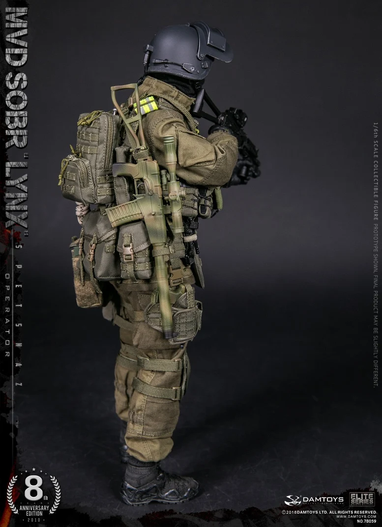 DAMTOYS 1/6th 8th anniversary Edition русские Bobcat Special Force MVD SOBR Soldier фигурка куклы