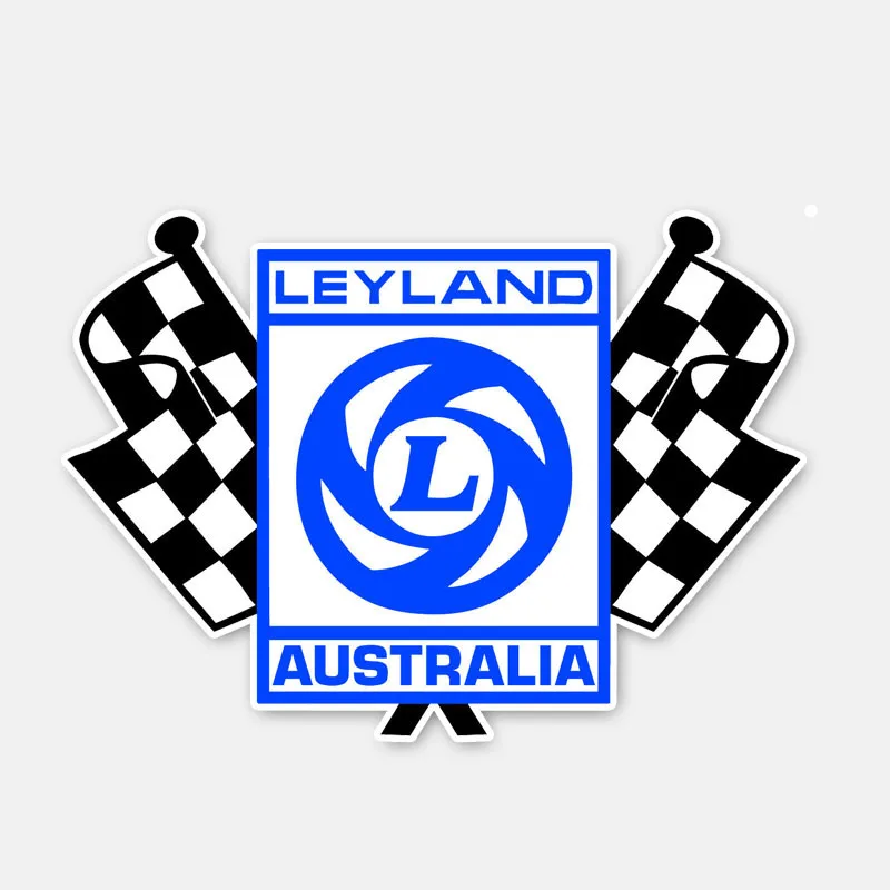 

YJZT 12.5CM*8.9CM Car Styling LEYLAND AUSTRALIA Helmet Body Window Car Sticker 6-2980
