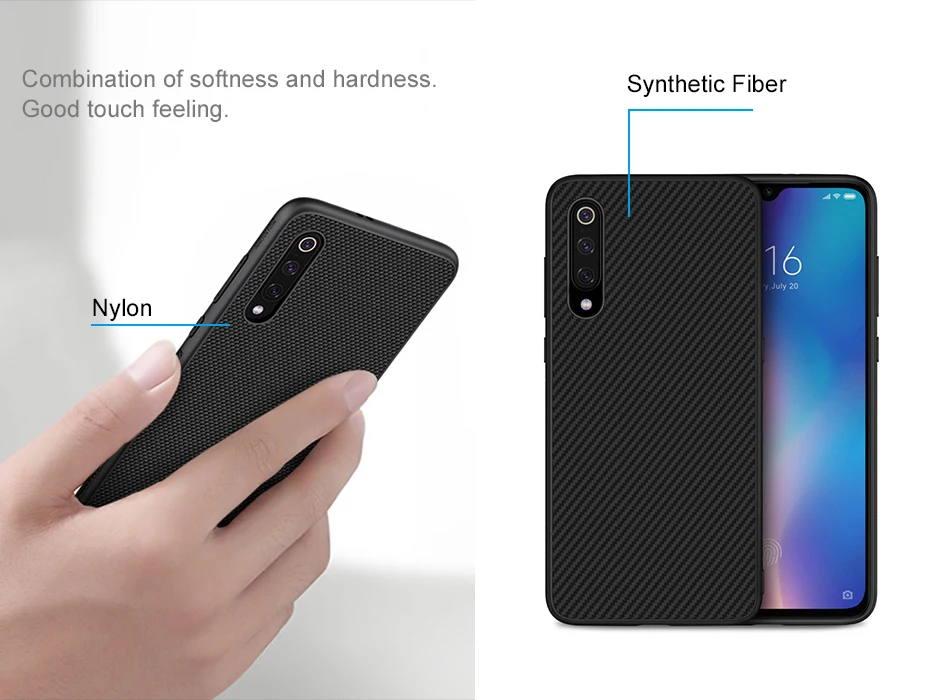 Nillkin нейлоновая PC Пластиковая Задняя крышка для xiaomi mi 9 чехол Защитная крышка 6,39 ''для xiaomi mi 9 mi 9 чехол mi 9 global explore ore