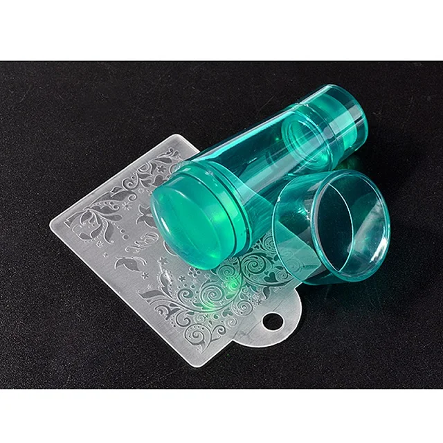 P003-56-01 Pandahall 3D пластины для штамповки ногтей DIY штамп скребок с крышкой шаблон инструменты для ногтей - Цвет: P003-56-01