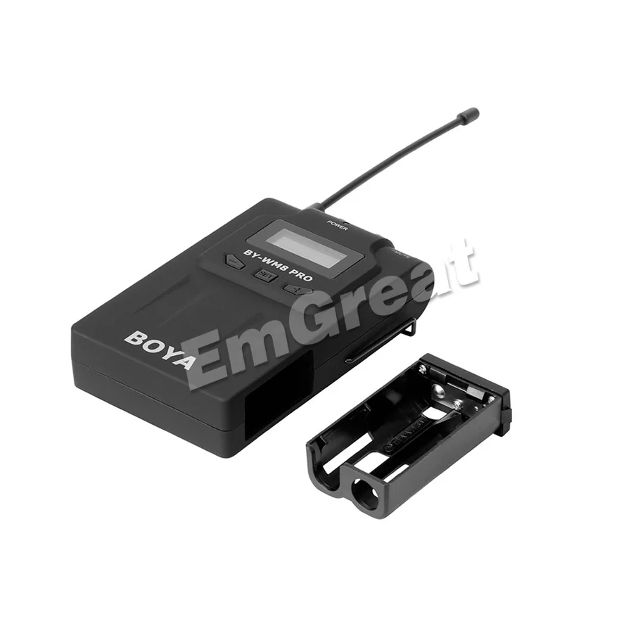 BOYA BY-WM8 PRO UHF двойной беспроводной петличный микрофон системы для Canon Nikon DSLR камера видео интервью вещания видеокамеры