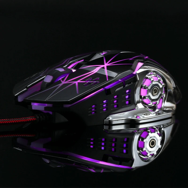 Программируемая игровая мышь DPI Регулируемая компьютерная оптическая